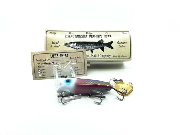 Chautauqua Special Order Wooden Castrolla Minnow, Bubblegum Blast Color