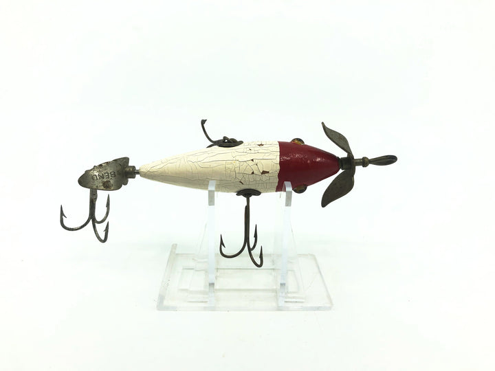 South Bend Underwater Minnow White/Red Head Color