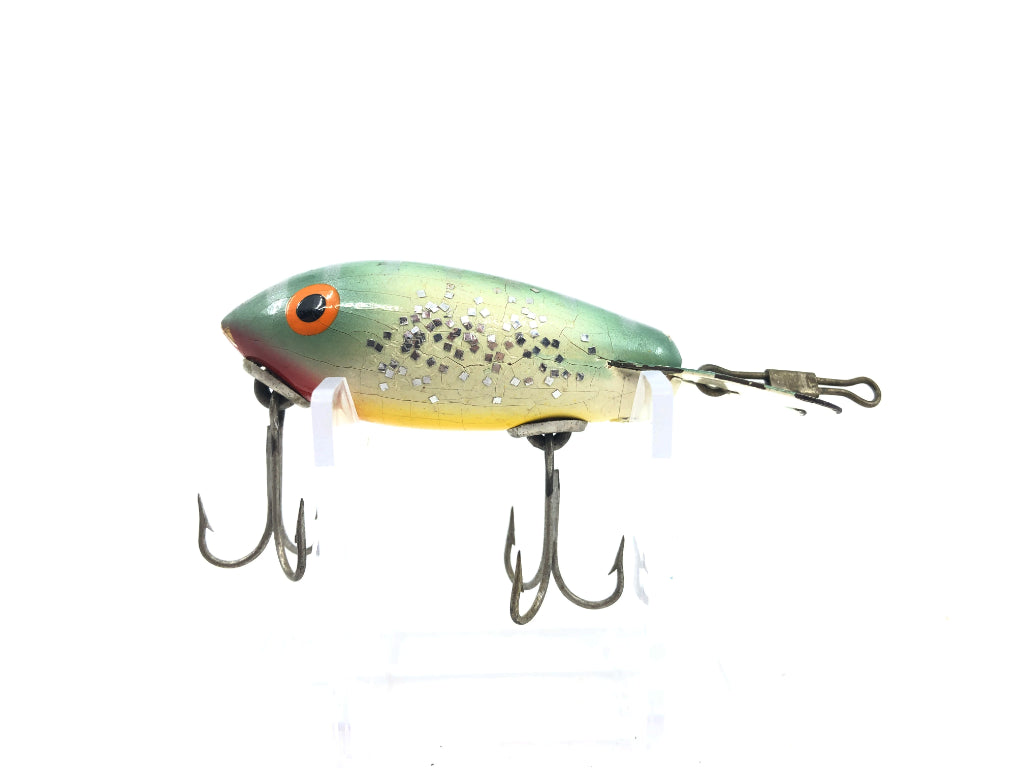Bomber Wooden 300 Series 370 Silver Black Back Yellow Belly Silver Sparkle