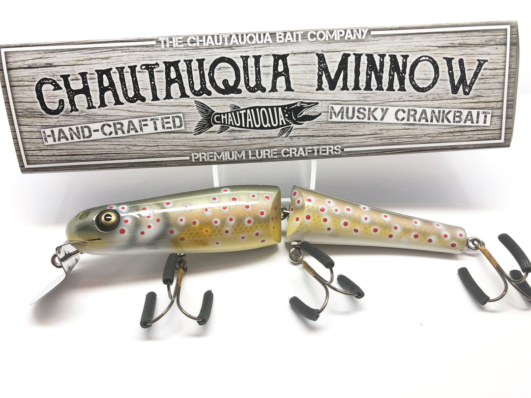 Jointed Chautauqua 8" Minnow Musky Lure Special Order Color "HD Brown Trout"