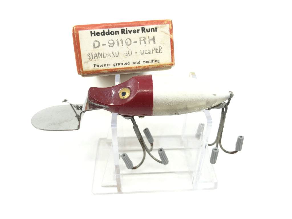 Heddon Go Deeper River Runt D-9110-RH Red Head White Color with Box