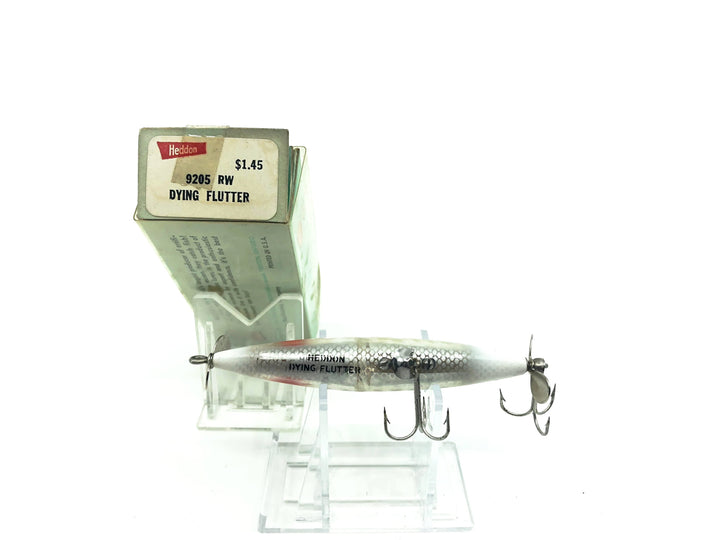 Heddon Dying Flutter 9205 RW White/Red Eye Color with Box