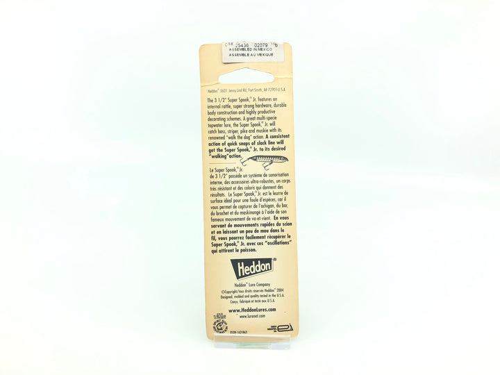 Heddon Super Spook Jr HOS Okie Shad Color New on Card