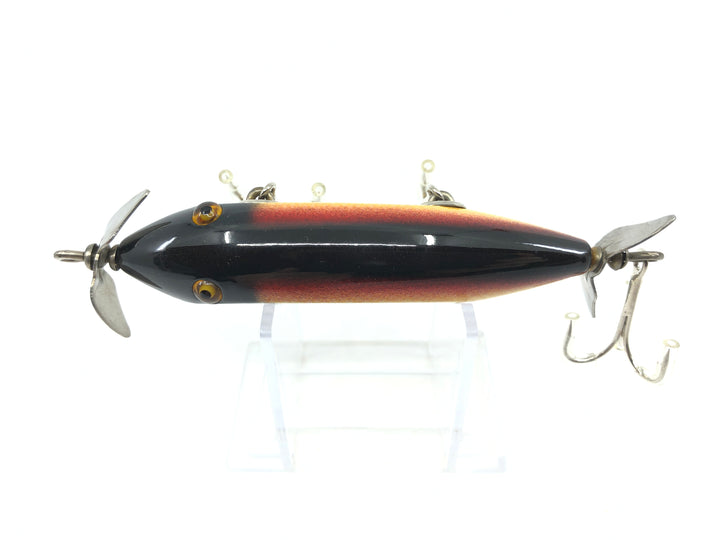Creek Chub 1500 Injured Minnow White Scale Color 1525 Repaint Wooden Lure Glass Eyes