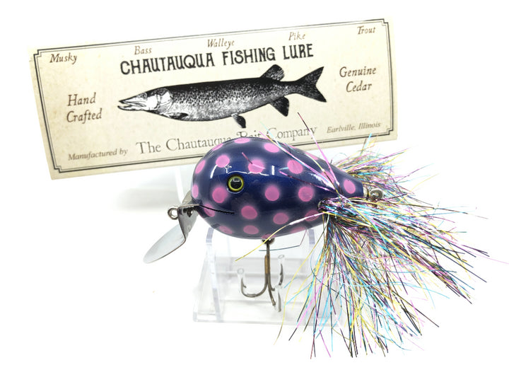 Chautauqua Custom Dingbat in Purple with Pink Polka-dot Color