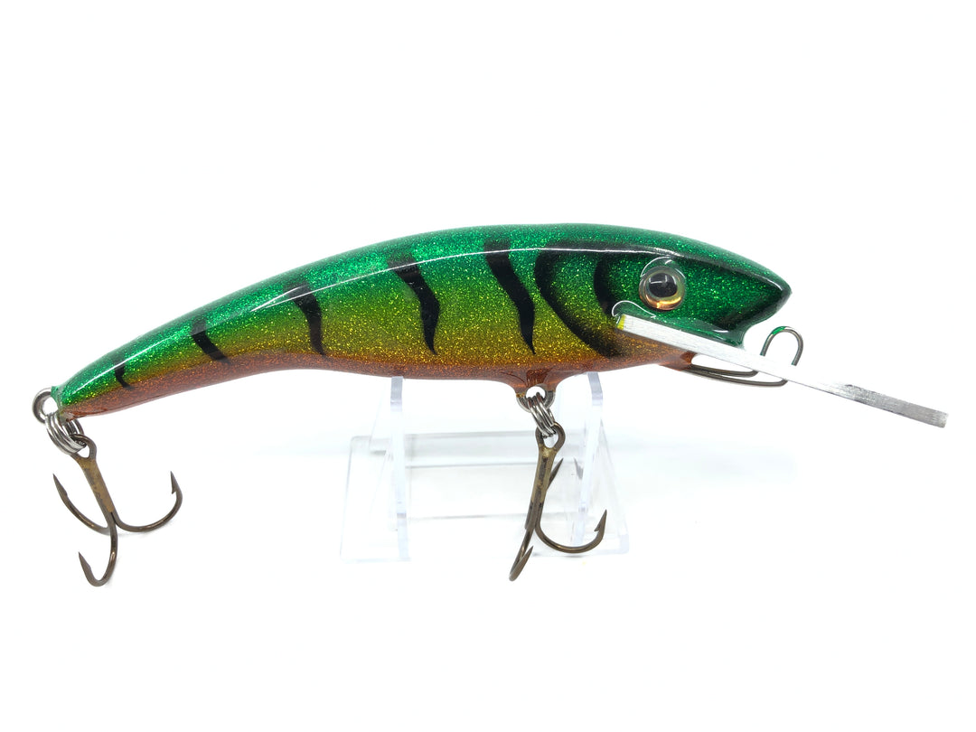 Andrews Musky Bait Glitter Orange Belly Perch Color Metal Lip