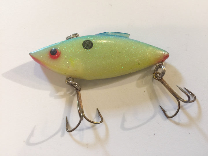 Rat-L-Trap or Spot type lure Yellow Glitter