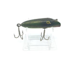 Small Green Scale Bass Oreno Vintage Wooden Lure