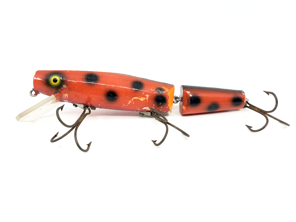 Wiley Jointed 6 1/2" Musky Killer in Orange with Black Dots Color