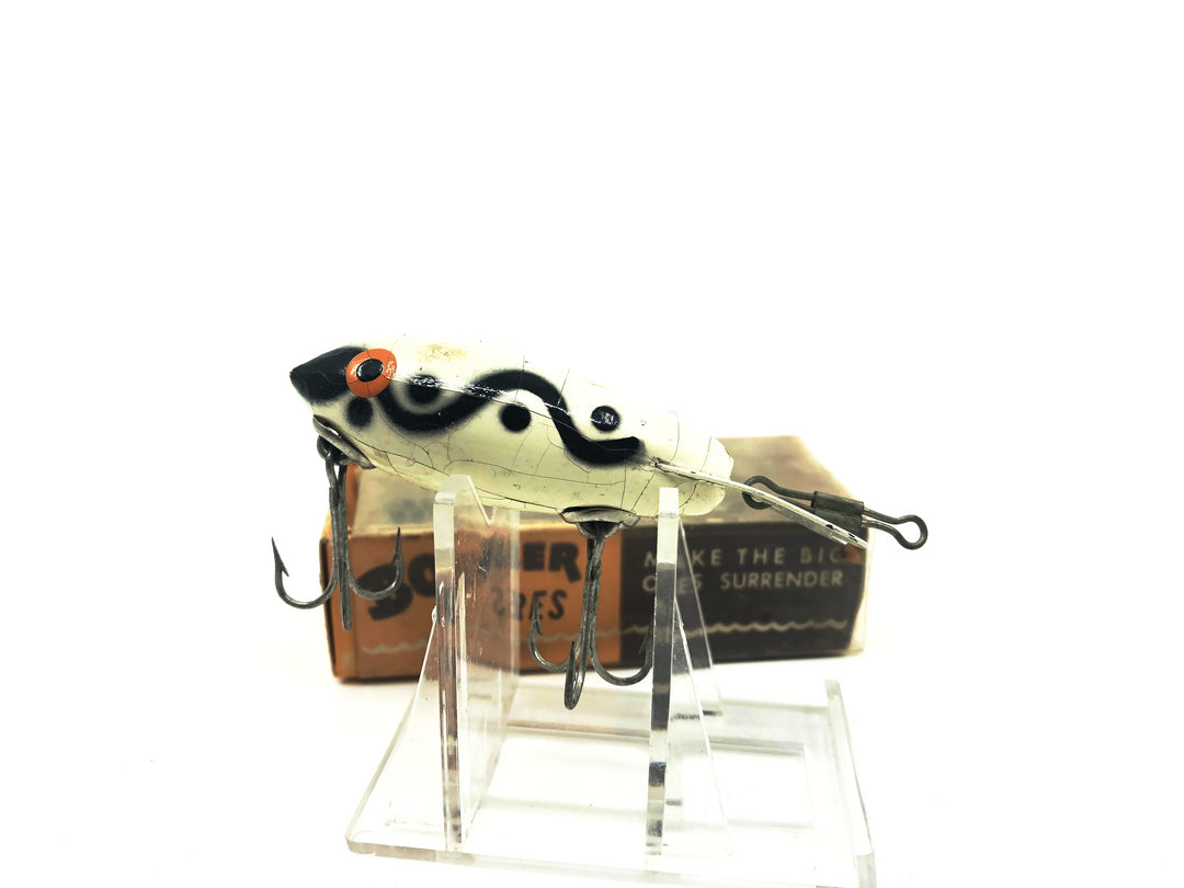 Vintage Wooden Bomber 308 White Black Shadow Stripe Color with Box