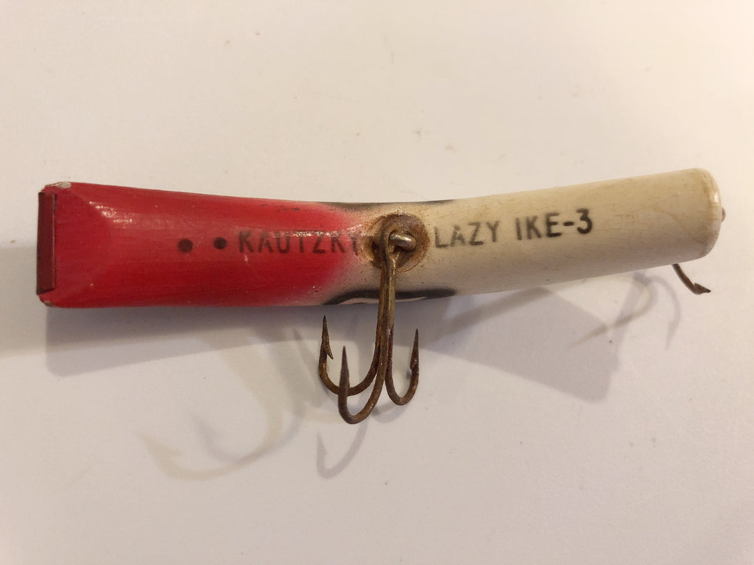 Kautzky Lazy Ike - 3 Red and White Wooden