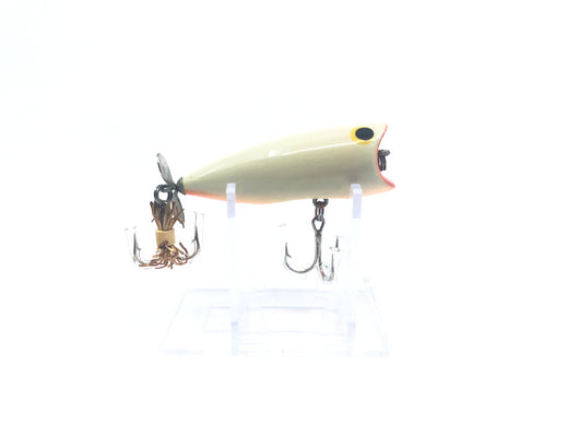 Bagley Pop'N B-2 Lure Pearl White with Orange Belly Color