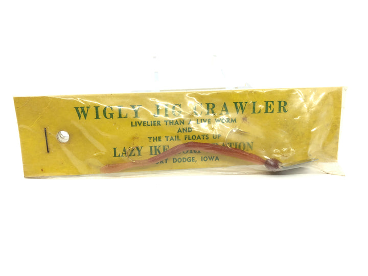 Lazy Ike Wigly Crawler Natural Color New on Card Old Stock TOUGH