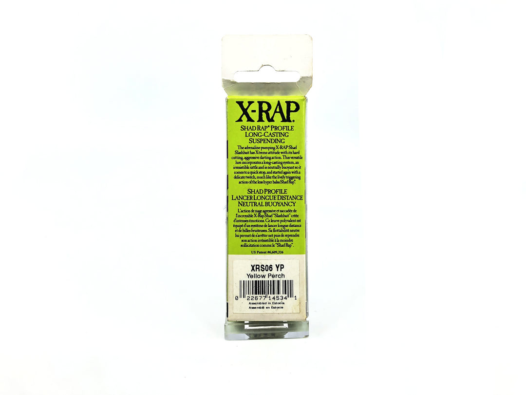 Rapala X-Rap Xtreme Shad Slashbait XRS-6 YP Yellow Perch Color New in Box Old Stock