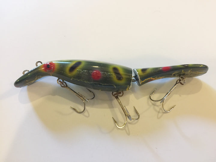 Drifter Tackle The Believer 8" Jointed Musky Lure Frog with Crackle Belly Pattern