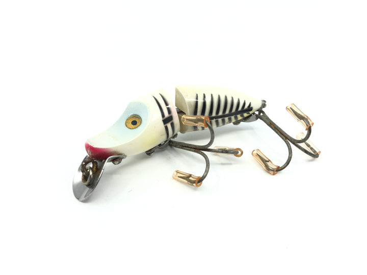 Heddon Jointed Sinking River Runt 9330 XBP Pearl and Black Shore Color