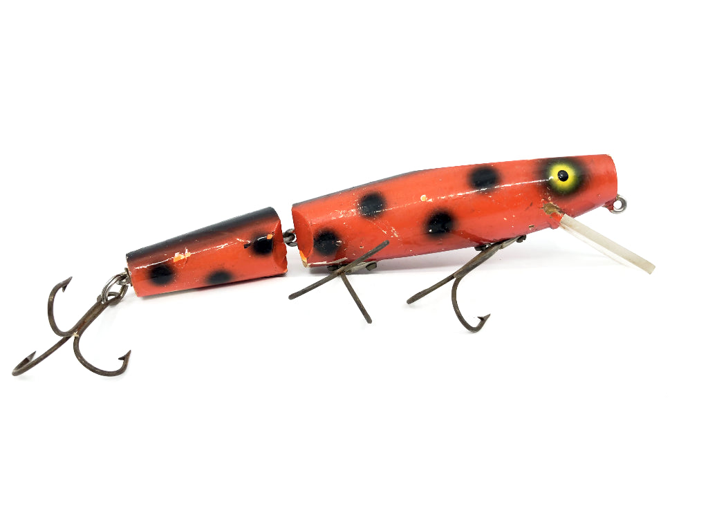Wiley Jointed 6 1/2" Musky Killer in Orange with Black Dots Color