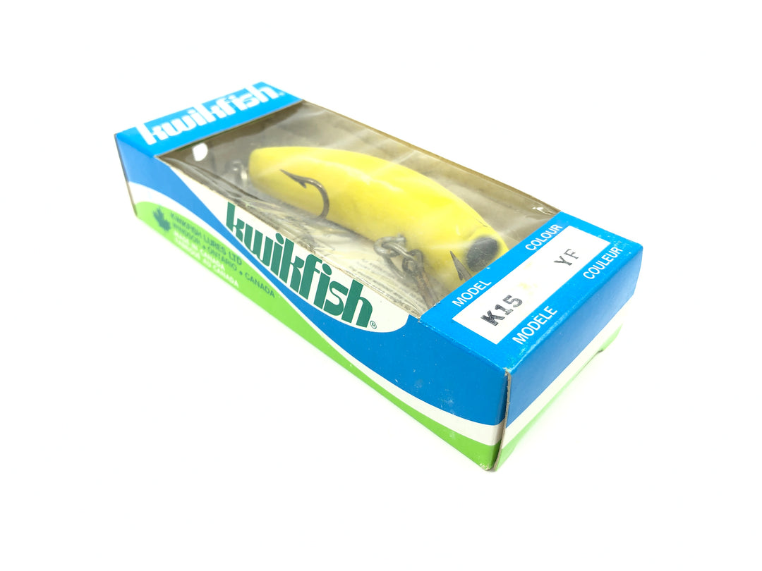 Kwikfish K15 YF Yellow Fluorescent Color New in Box Old Stock