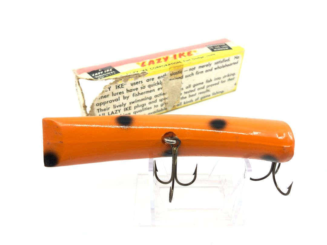 Lazy Ike Musky Ike Orange with Black Spots New Condition with Box