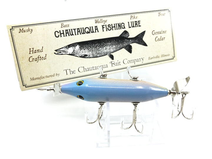 Chautauqua Special Order Wooden 5 Hook Minnow in Dolphin Minnow Color