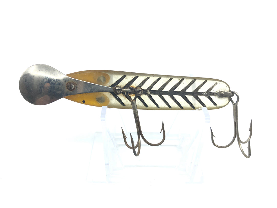 Paul Bunyan Dodger Yellow Head Transparent Body with Black Ribs