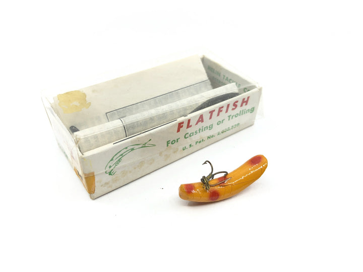 Vintage Helin Wooden Flatfish F3 LO Light Orange 1951 with Box