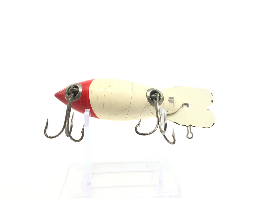 Bomber Wooden 500 Series 504 Red Head/White Body
