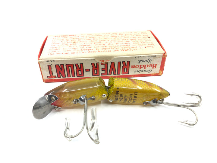 Heddon Jointed Floating River Runt 9430 L Perch Color with Box and Insert