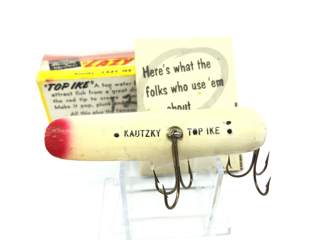 Kautzky Lazy Ike Wooden Top Ike with Box and Paperwork Brown Scale Color
