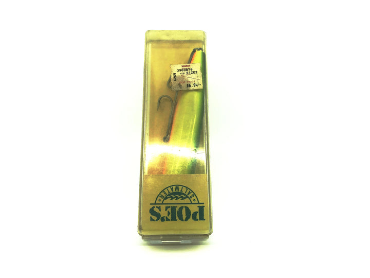 Poe's Jackpot 2000 Series Color 45, Green/Yellow/Orange Belly on Card