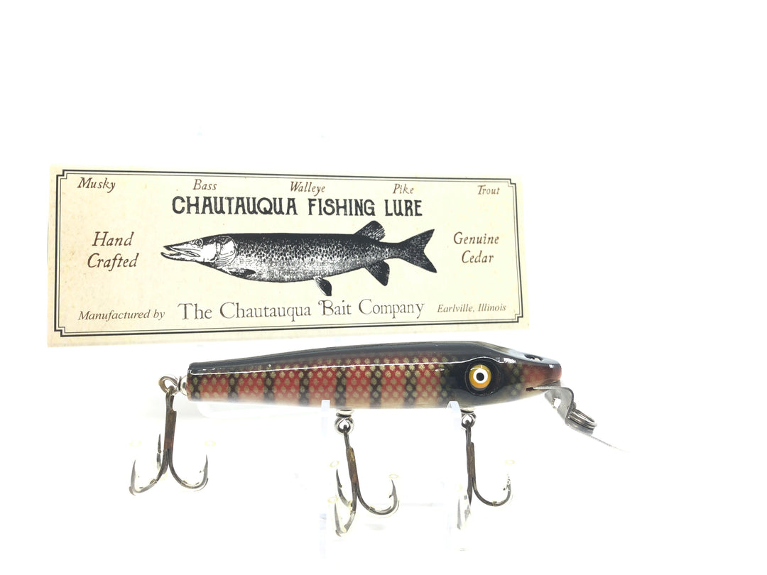 Chautauqua Piko Plug Red Perch Color Discontinued 2017 DEEP Model