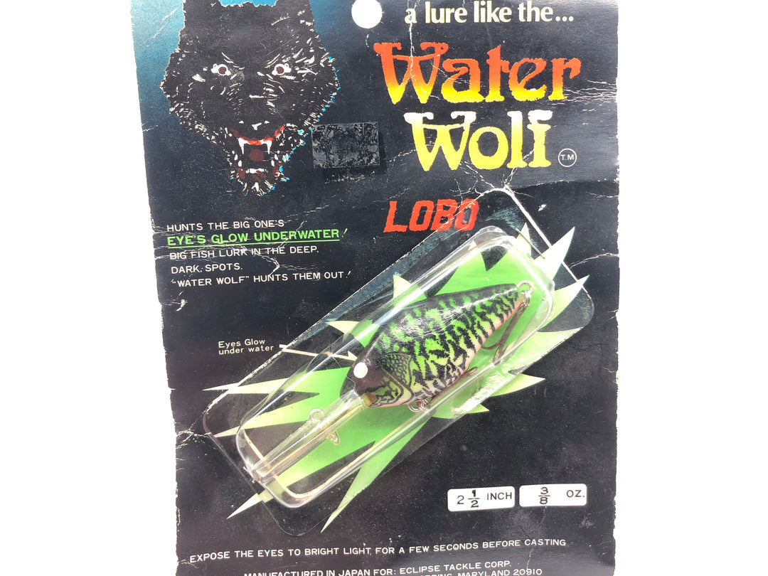 Lazy Ike Natural Ike Water Wolf Lobo Lure Mackerel Color NID-25 on Card