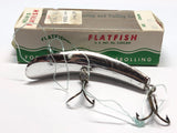 Helin Flatfish Silver Plated U20 SPL with Box and Original Fluorocarbon Leader