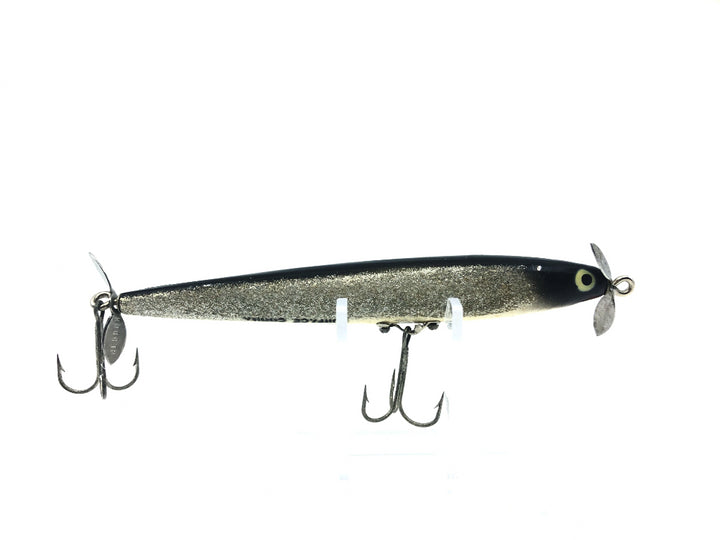 Heddon Wood Surface Cobra Black and Silver Color