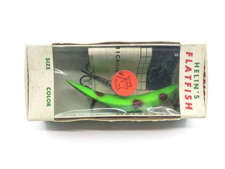 Helin Vintage Flatfish LU GFL Green Fluorescent Color New in Box