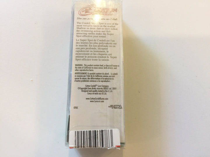 Cotton Cordell Super Spot Wounded Shad New in Box