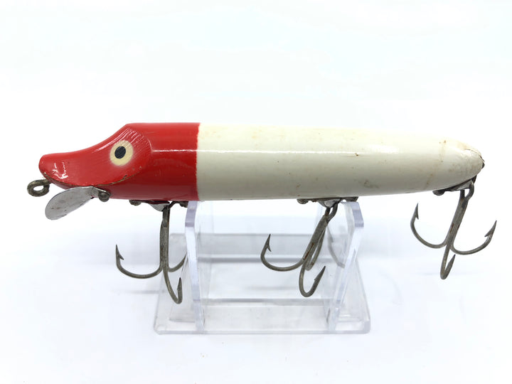 Heddon Original Wood Vamp Red and White Color