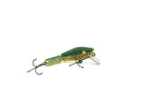 L & S Minnow Bass-Master Model 15, Green Back/Speckled Color, Opaque Eyes