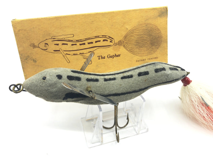 Deuster Gopher Lure with Box Antique Wisconsin Musky Lure