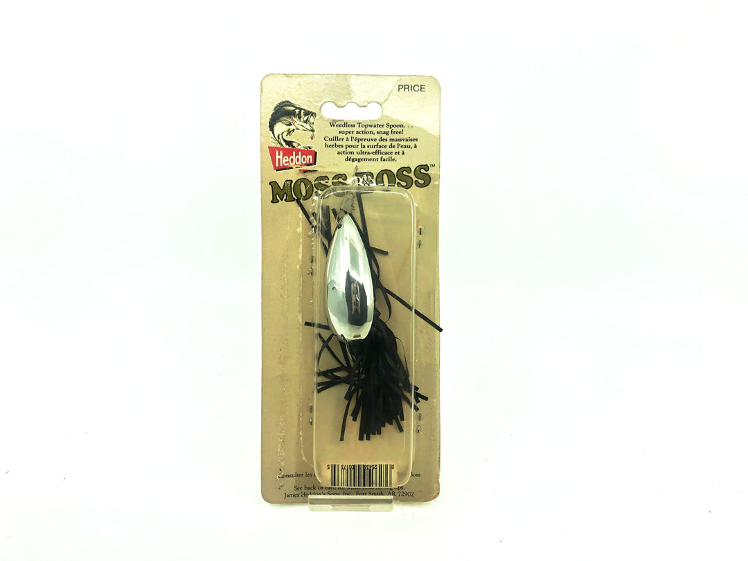 Heddon Moss Boss on Card, Metallic Silver Color