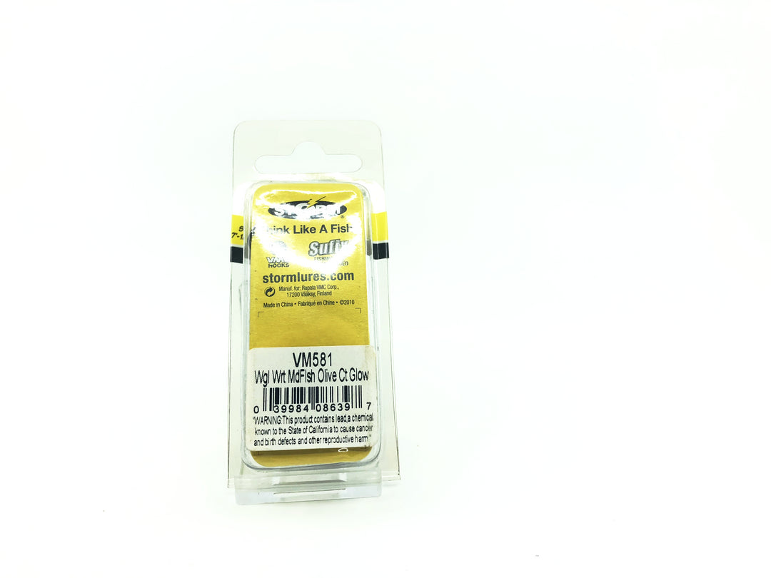 Storm Wiggle Wart Madflash VM581 Olive Chartreuse Glow Color New in Box