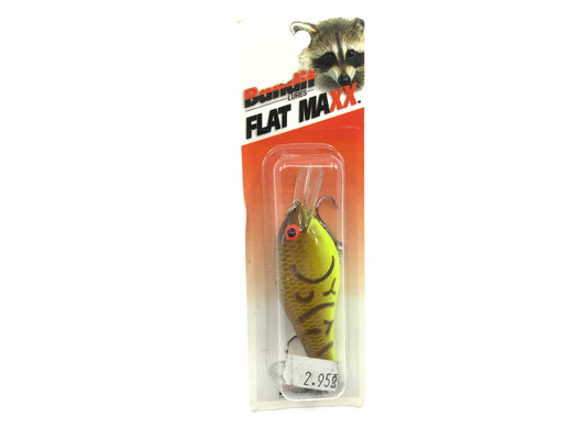 Bandit Flat Maxx Shallow Series Brown Crawfish Chartreuse Belly Color New on Card