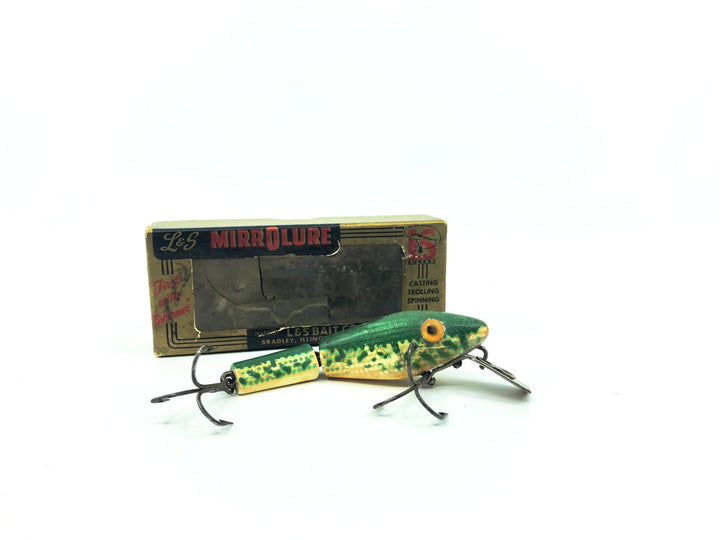 L & S MirrOlure 1M19 White Belly/Green Back New in Box