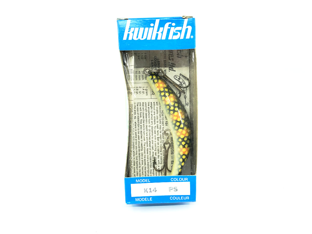 Kwikfish K14 PS Perch Scale Color New in Box Old Stock