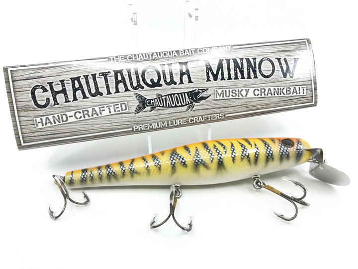 Chautauqua 8" Minnow Musky Lure Special Order Color "Bengal"