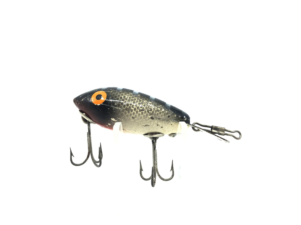 Wooden Bomber 300 Series 372 Black Back White Belly Silver Sparkle Color