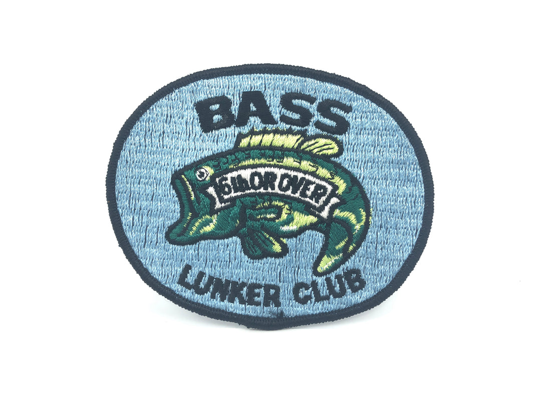 Bass 6 lb or Over Lunker Club Fishing Patch
