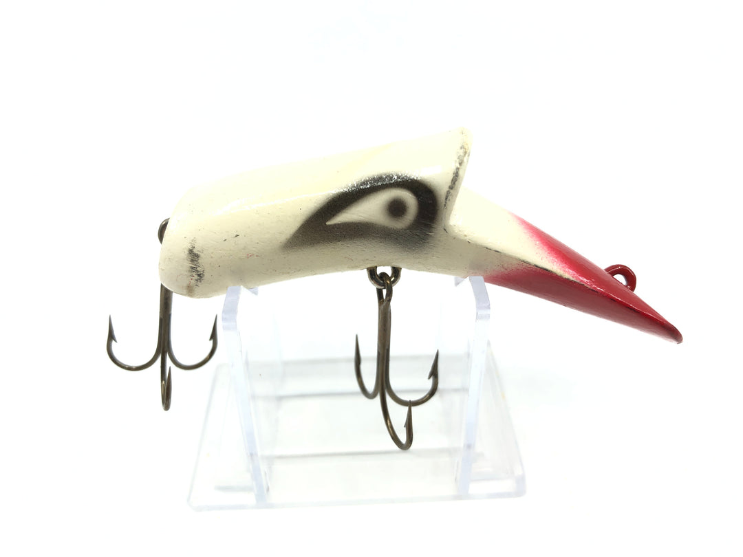 Kautzky Lazy Ike Top Ike Wooden Lure Red and White Color