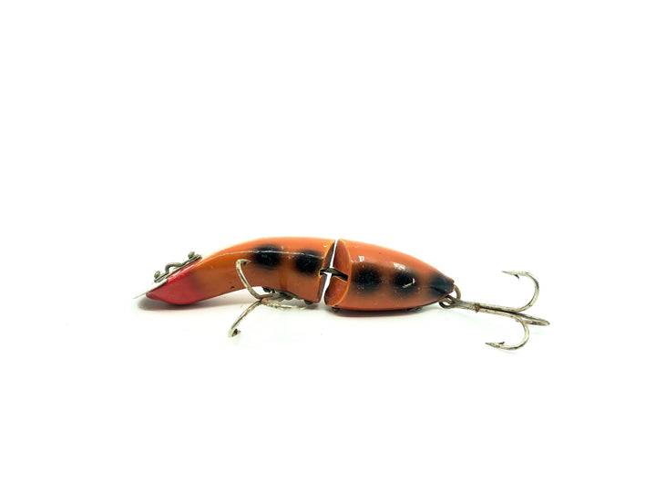 Heddon Baby Gamefisher 5400, Orange Black Spots Color 5409V - 1926