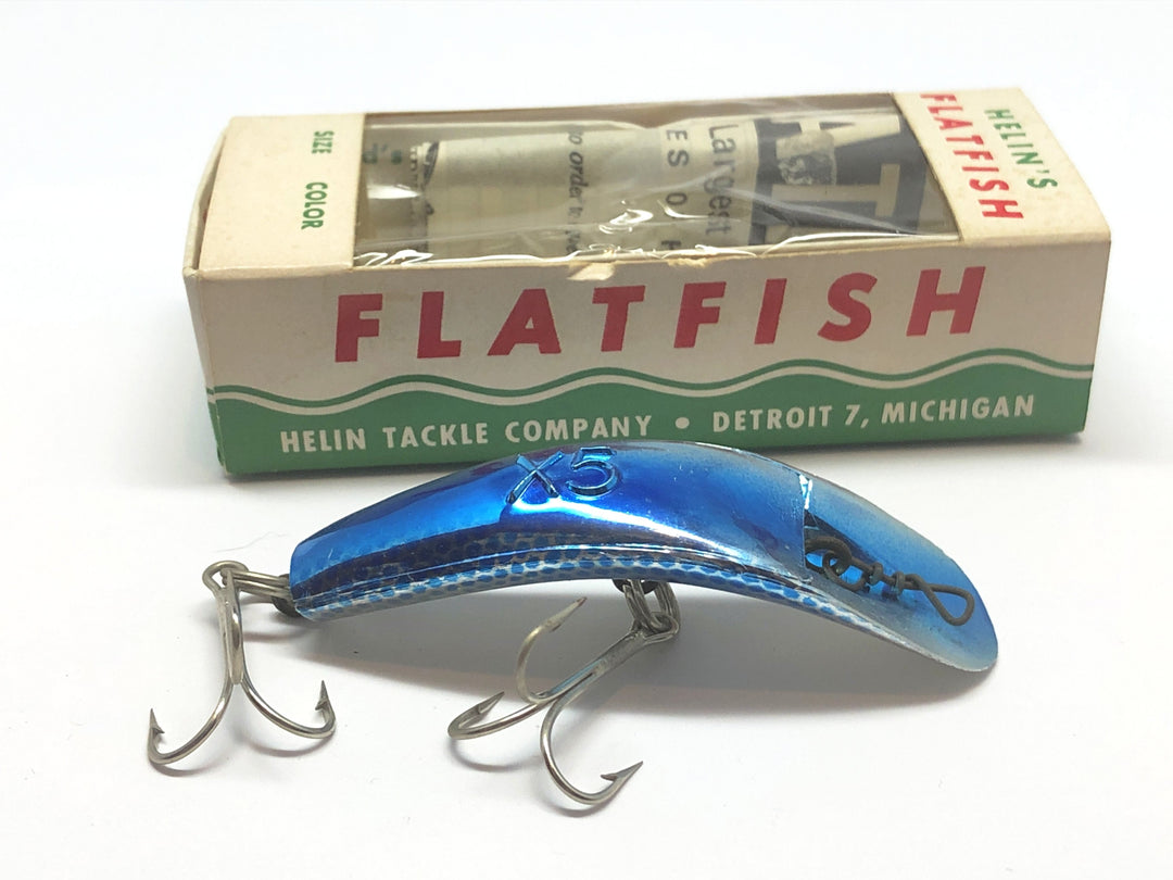 Helin Flatfish X5 Coho Blue and Silver New in Box Pre-Zip Code